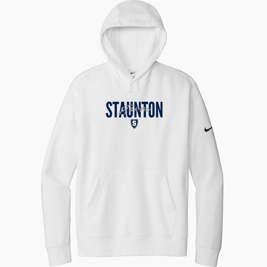 STAUNTON HIGH SCHOOL STORM Nike Men's Club Fleece Sleeve Swoosh Pullover Hoodie