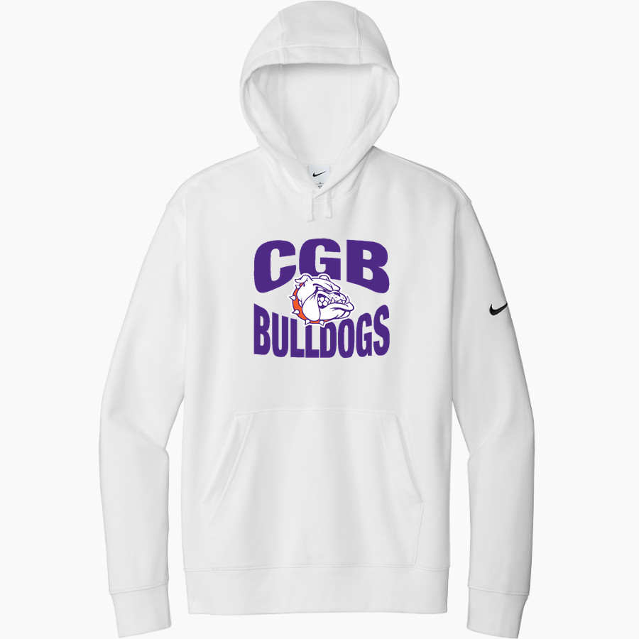 BEMENT MIDDLE SCHOOL BULLDOGS Nike Men's Club Fleece Sleeve Swoosh Pullover Hoodie