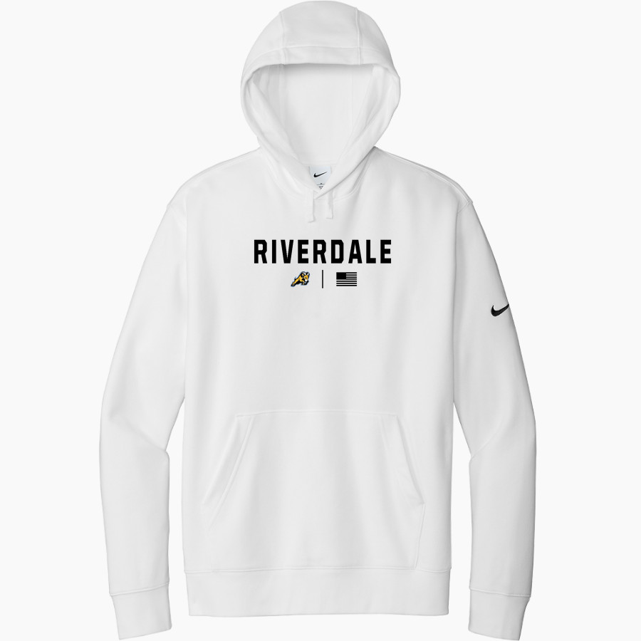 RIVERDALE HIGH SCHOOL RAMS <span class="pdp-name-mascot">RIVERDALE RAMS</span> Nike Men's Club Fleece Sleeve Swoosh Pullover Hoodie