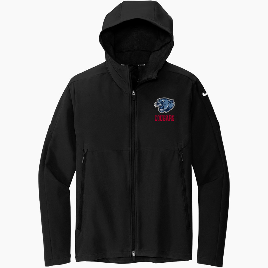 CROW HIGH SCHOOL Cougars Online Store <span class="pdp-name-mascot">CROW COUGARS</span> Nike Men's Hooded Soft Shell Jacket