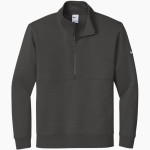 DOVER HIGH SCHOOL LONGHORNS Nike Men's Club Fleece Sleeve Swoosh 1/2-Zip Pullover Front Thumbnail
