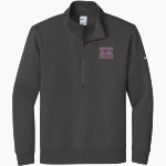 Zachary Broncos Nike Men's Club Fleece Sleeve Swoosh 1/2-Zip Pullover Front Thumbnail