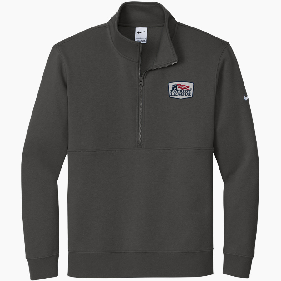 Patriot League Patriot League <span class="pdp-name-mascot">Patriot League</span> Nike Men's Club Fleece Sleeve Swoosh 1/2-Zip Pullover