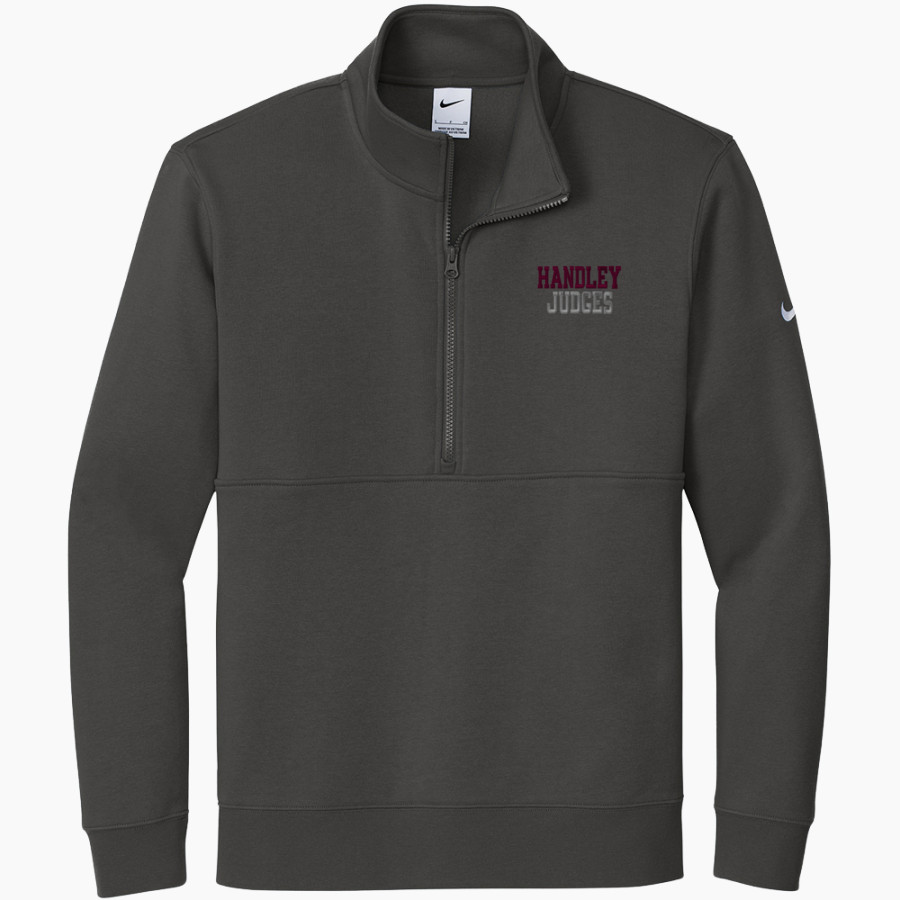 HANDLEY JUDGES The Official Online Store Nike Men's Club Fleece Sleeve Swoosh 1/2-Zip Pullover