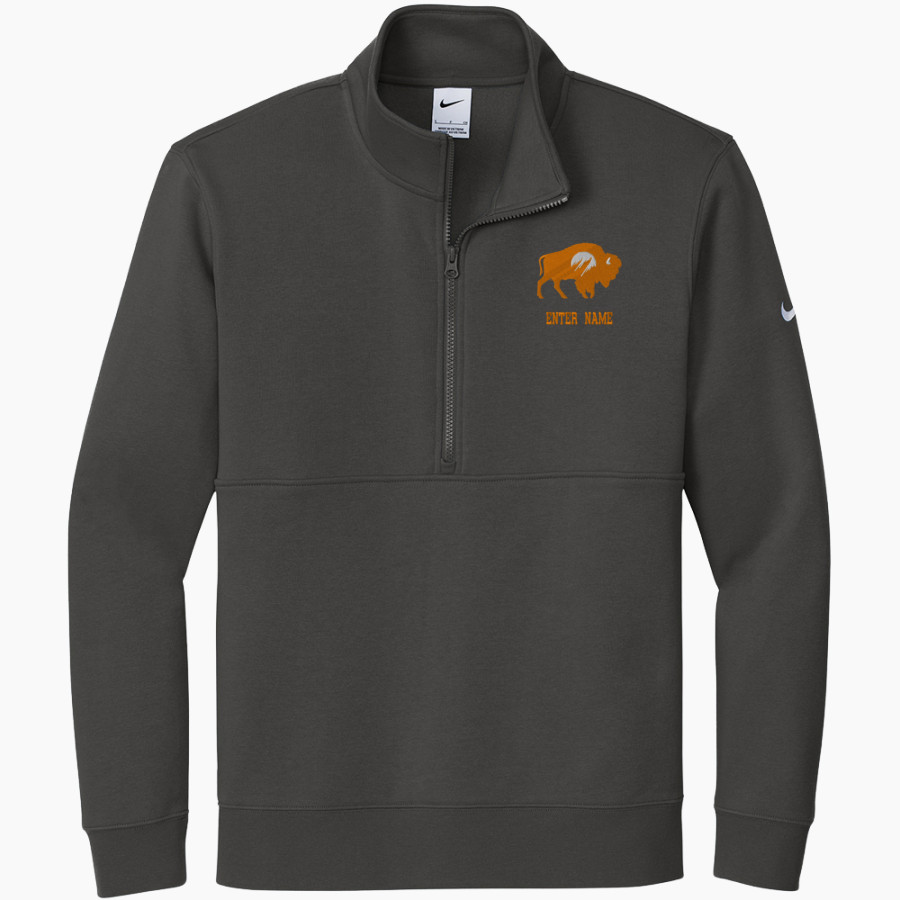 Flatirons Bison <span class="pdp-name-mascot">Flatirons Bison</span> Nike Men's Club Fleece Sleeve Swoosh 1/2-Zip Pullover