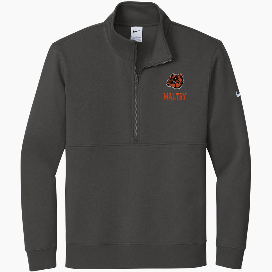 Maltby Bulldogs <span class="pdp-name-mascot">Maltby Intermediate Bulldogs</span> Nike Men's Club Fleece Sleeve Swoosh 1/2-Zip Pullover