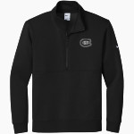 St. Cloud State University The Official Online Store <span class="pdp-name-mascot">St. Cloud State Huskies</span> Nike Men's Club Fleece Sleeve Swoosh 1/2-Zip Pullover Front Thumbnail