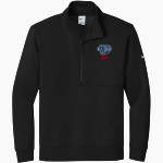 CROW HIGH SCHOOL Cougars Online Store <span class="pdp-name-mascot">CROW COUGARS</span> Nike Men's Club Fleece Sleeve Swoosh 1/2-Zip Pullover Front Thumbnail