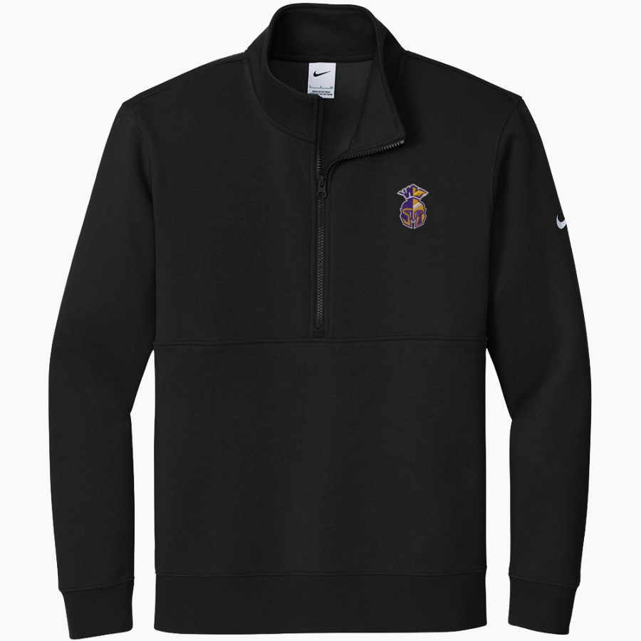 SEBEKA HIGH SCHOOL Trojans Online Store <span class="pdp-name-mascot">SEBEKA TROJANS</span> Nike Men's Club Fleece Sleeve Swoosh 1/2-Zip Pullover