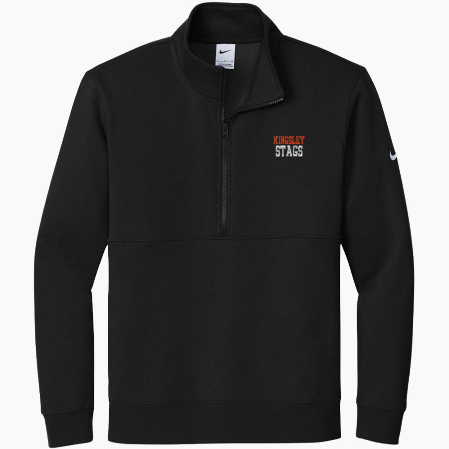 KINGSLEY HIGH SCHOOL STAGS <span class="pdp-name-mascot">KINGSLEY AREA STAGS</span> Nike Men's Club Fleece Sleeve Swoosh 1/2-Zip Pullover