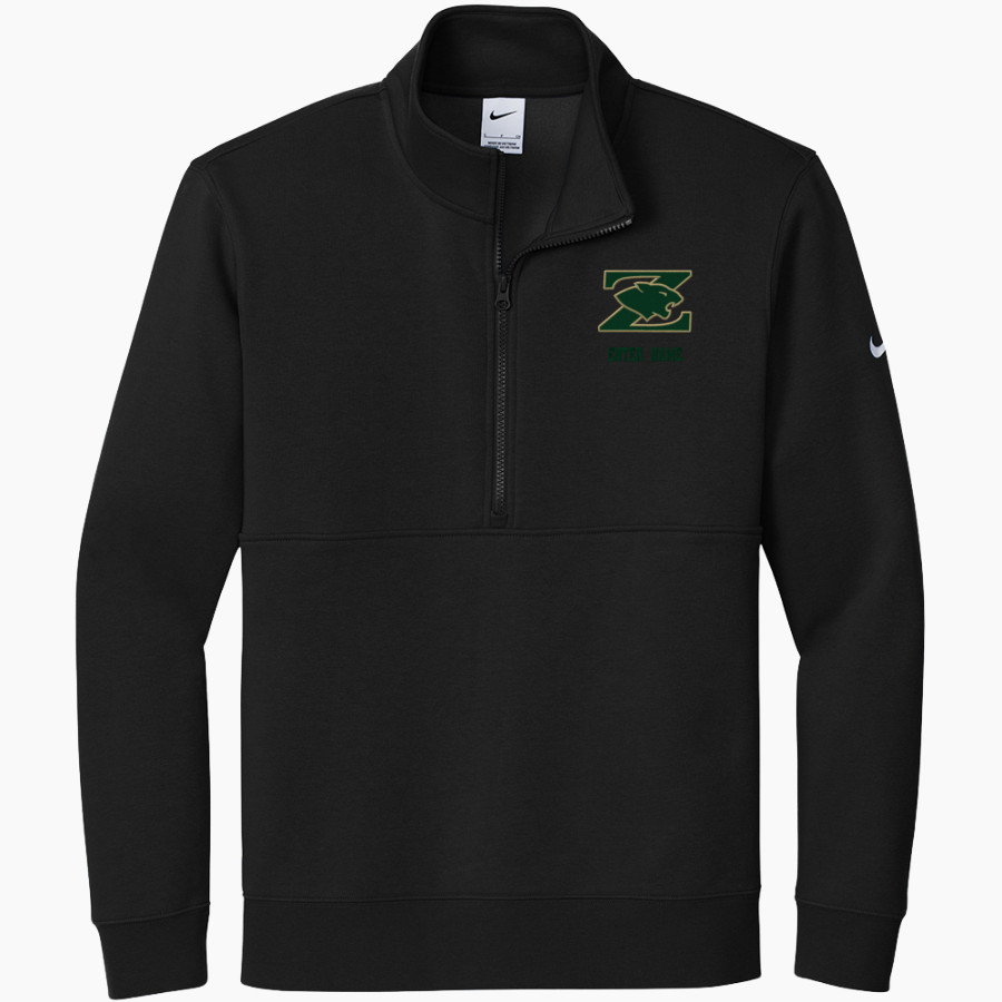 FORT ZUMWALT NORTH HIGH SCHOOL PANTHERS <span class="pdp-name-mascot">FORT ZUMWALT NORTH PANTHERS</span> Nike Men's Club Fleece Sleeve Swoosh 1/2-Zip Pullover