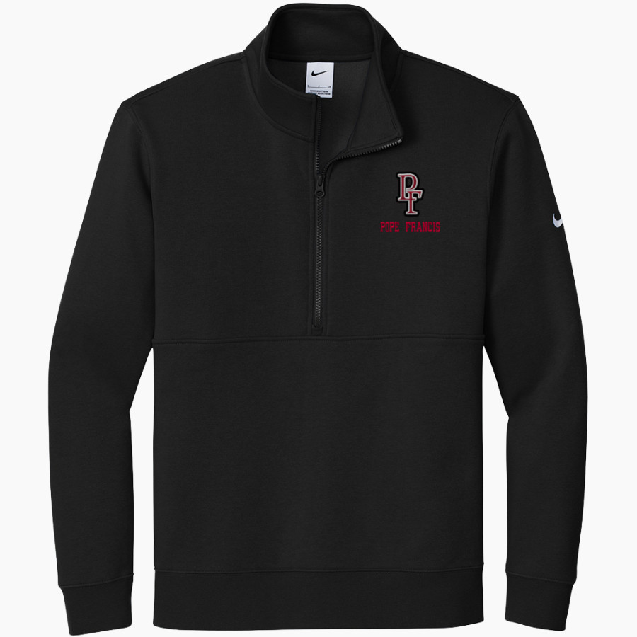 Pope Francis Cardinals Nike Men's Club Fleece Sleeve Swoosh 1/2-Zip Pullover