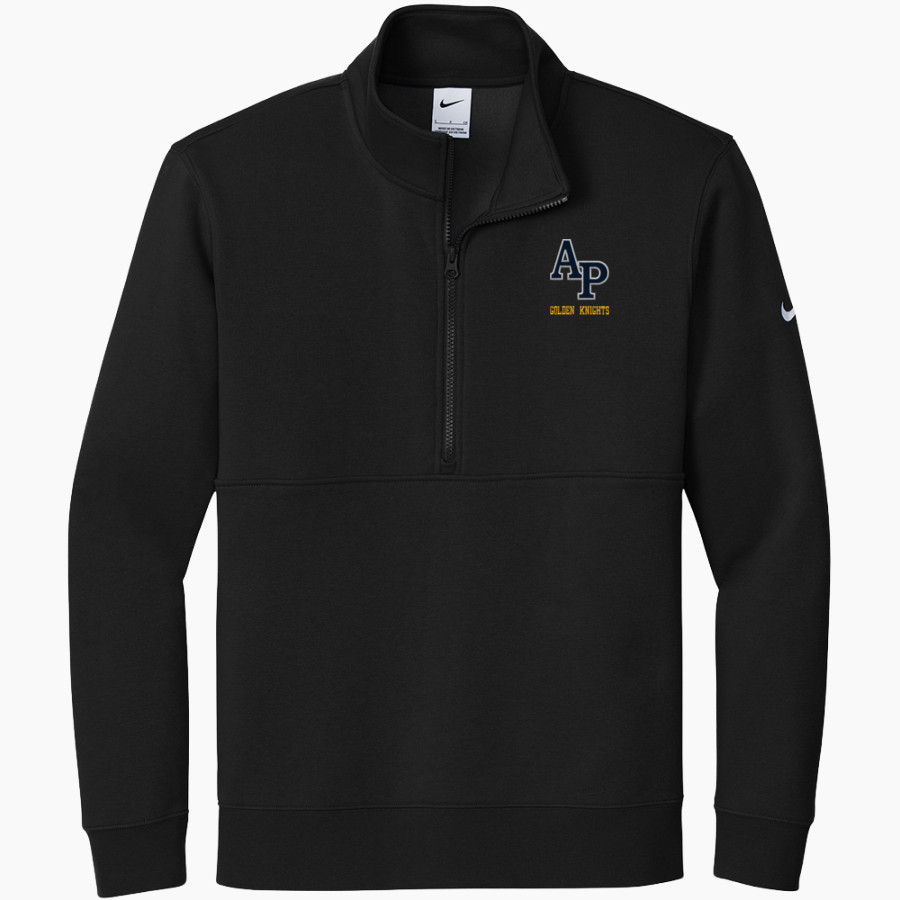 Averill Park Golden Knights <span class="pdp-name-mascot">Averill Park Warriors</span> Nike Men's Club Fleece Sleeve Swoosh 1/2-Zip Pullover