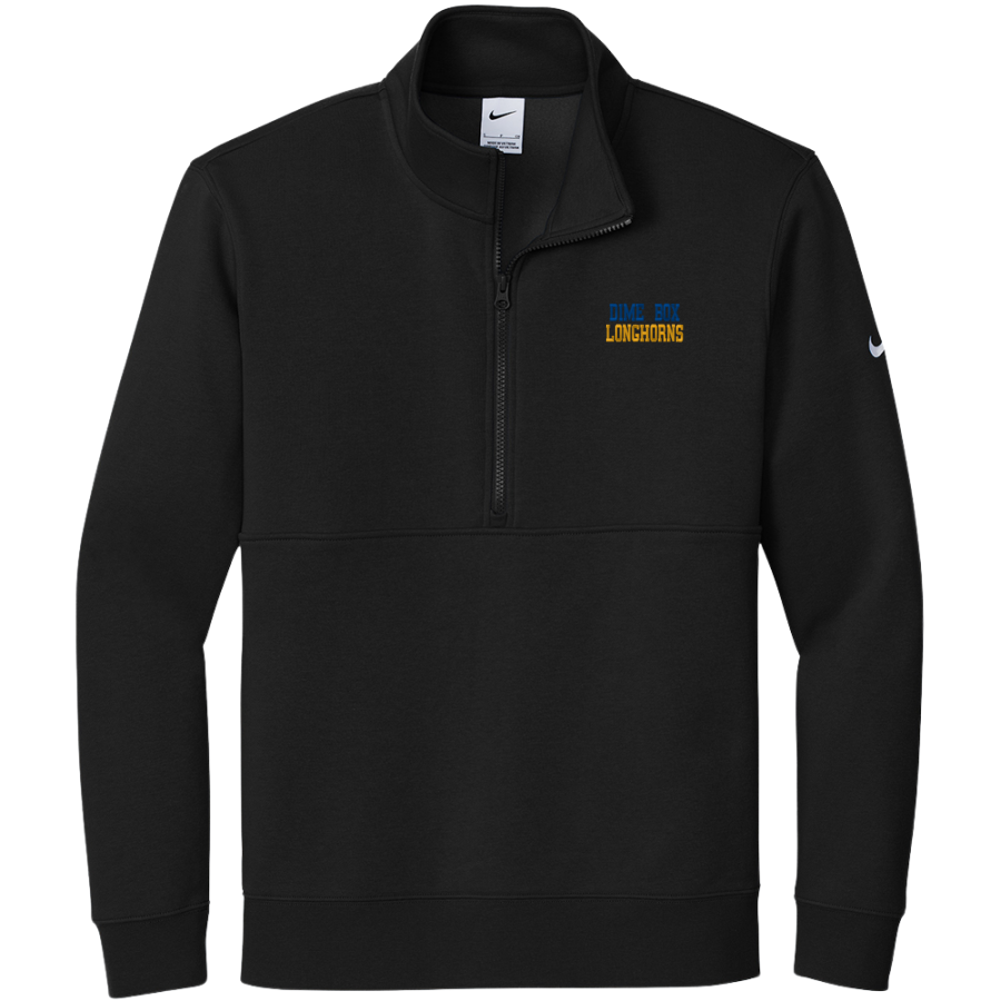 DIME BOX HIGH SCHOOL LONGHORNS <span class="pdp-name-mascot">DIME BOX LONGHORNS</span> Nike Men's Club Fleece Sleeve Swoosh 1/2-Zip Pullover