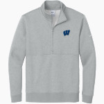WINDSOR ACADEMY KNIGHTS <span class="pdp-name-mascot">WINDSOR ACADEMY KNIGHTS</span> Nike Men's Club Fleece Sleeve Swoosh 1/2-Zip Pullover Front Thumbnail