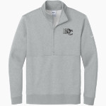 Barton College Official Store of the Bulldogs <span class="pdp-name-mascot">Barton Bulldogs</span> Nike Men's Club Fleece Sleeve Swoosh 1/2-Zip Pullover Front Thumbnail