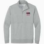 WILMOT UNION HIGH SCHOOL PANTHERS Nike Men's Club Fleece Sleeve Swoosh 1/2-Zip Pullover Front Thumbnail