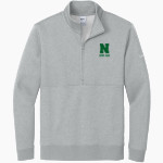 NEWCASTLE HIGH SCHOOL BOBCATS Nike Men's Club Fleece Sleeve Swoosh 1/2-Zip Pullover Front Thumbnail