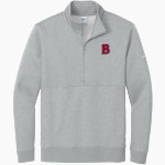 Benedictine University Mesa Redhawks <span class="pdp-name-mascot">Benedictine University Redhawks</span> Nike Men's Club Fleece Sleeve Swoosh 1/2-Zip Pullover Front Thumbnail
