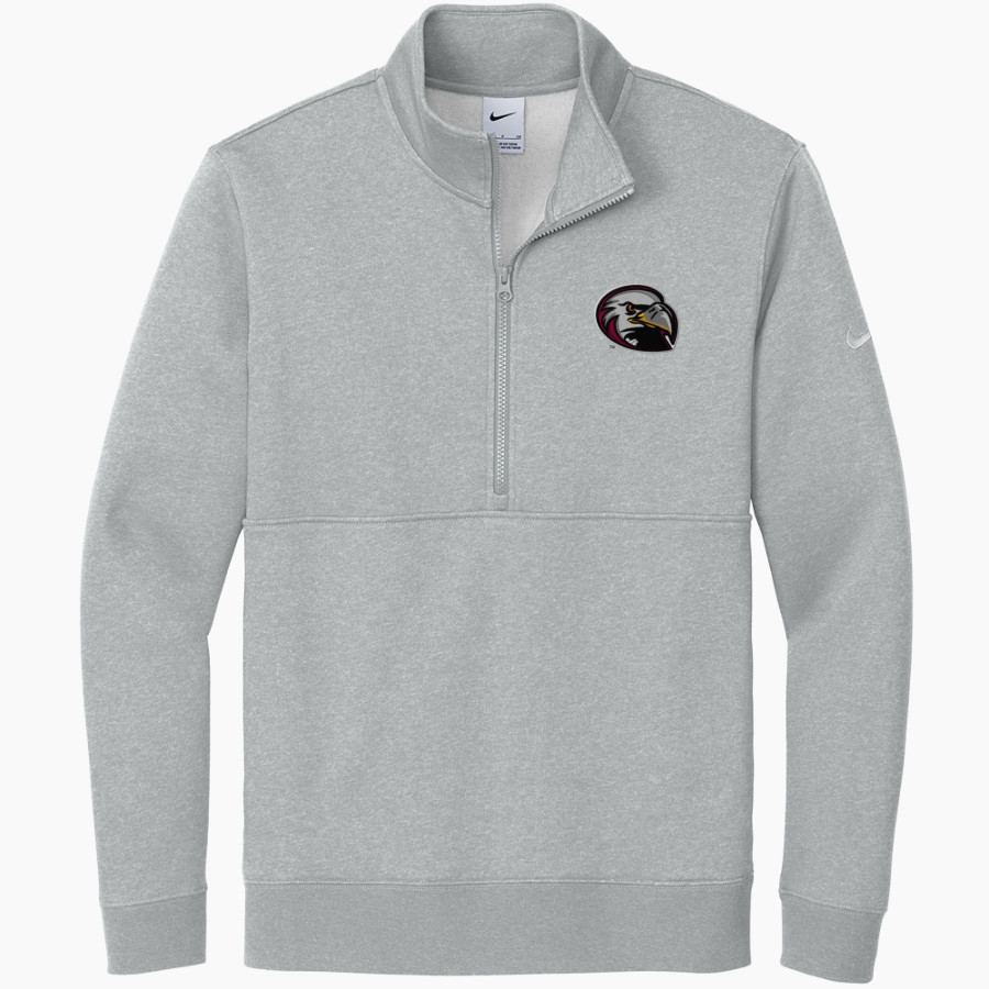 Lock Haven Bald Eagles <span class="pdp-name-mascot">Lock Haven University Bald Eagles</span> Nike Men's Club Fleece Sleeve Swoosh 1/2-Zip Pullover