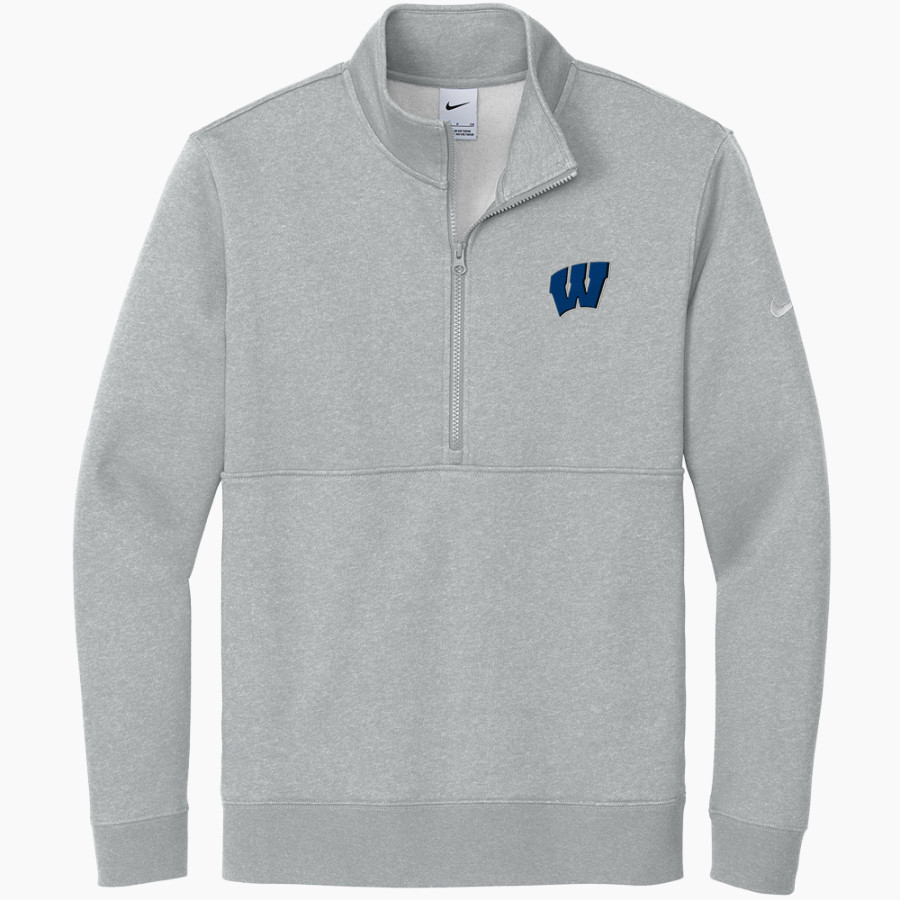 WINDSOR ACADEMY KNIGHTS <span class="pdp-name-mascot">WINDSOR ACADEMY KNIGHTS</span> Nike Men's Club Fleece Sleeve Swoosh 1/2-Zip Pullover