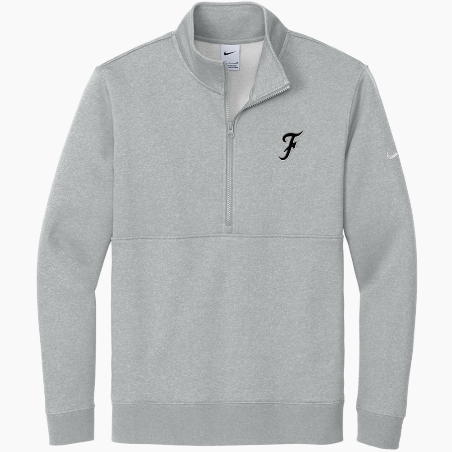 Fenwick Friars The Official Online Store <span class="pdp-name-mascot">Fenwick Friars</span> Nike Men's Club Fleece Sleeve Swoosh 1/2-Zip Pullover