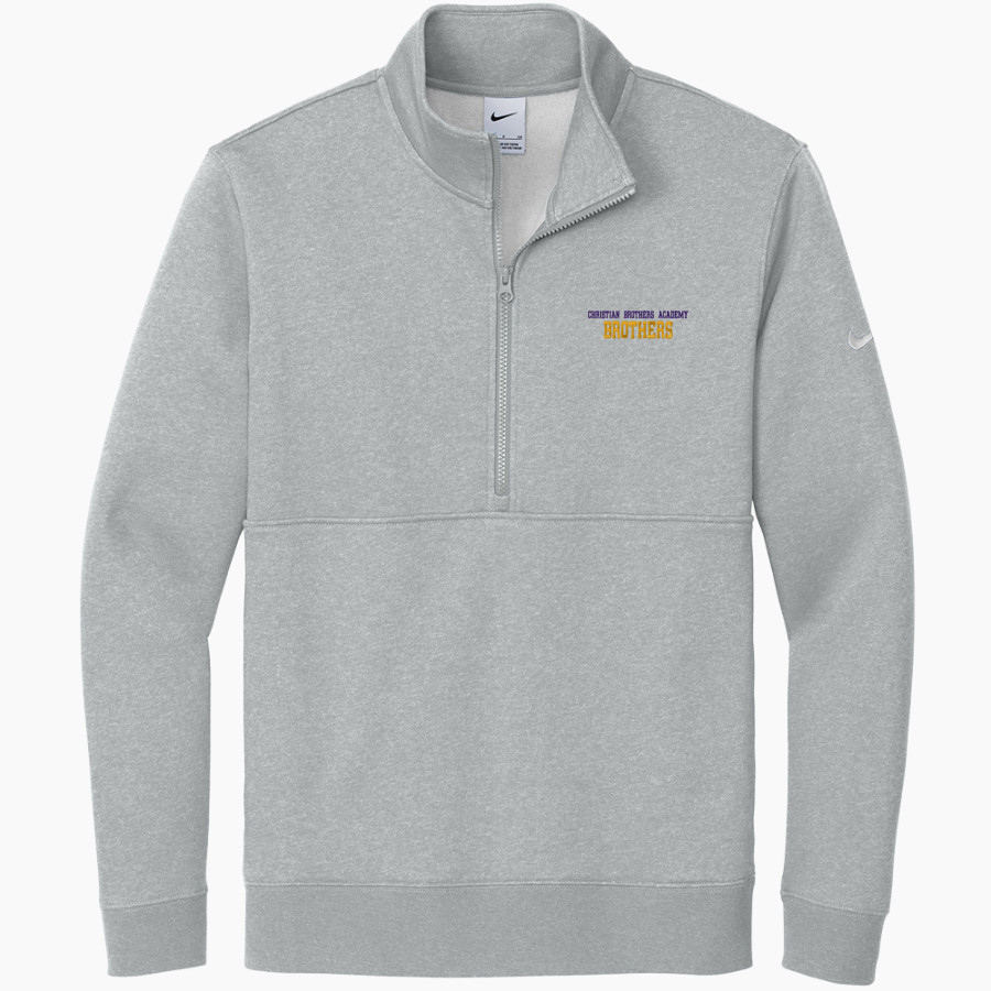 CHRISTIAN BROTHERS ACADEMY BROTHERS <span class="pdp-name-mascot">CHRISTIAN BROTHERS ACADEMY BROTHERS</span> Nike Men's Club Fleece Sleeve Swoosh 1/2-Zip Pullover