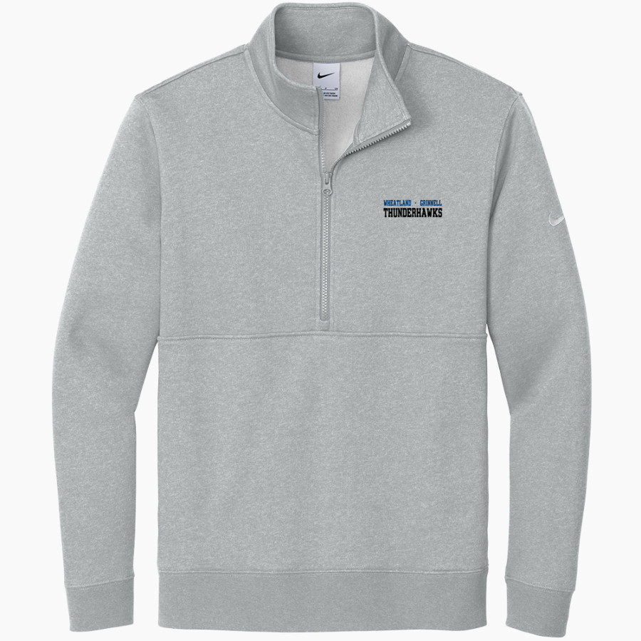 WHEATLAND-GRINNELL HIGH SCHOOL THUNDERHAWKS <span class="pdp-name-mascot">WHEATLAND - GRINNELL THUNDERHAWKS</span> Nike Men's Club Fleece Sleeve Swoosh 1/2-Zip Pullover