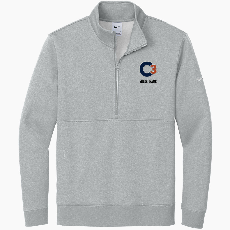 Active Academies Active Academy <span class="pdp-name-mascot">Active Academy</span> Nike Men's Club Fleece Sleeve Swoosh 1/2-Zip Pullover