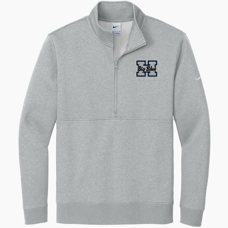 Hamilton Big Blue <span class="pdp-name-mascot">Hamilton Bull Dogs</span> Nike Men's Club Fleece Sleeve Swoosh 1/2-Zip Pullover