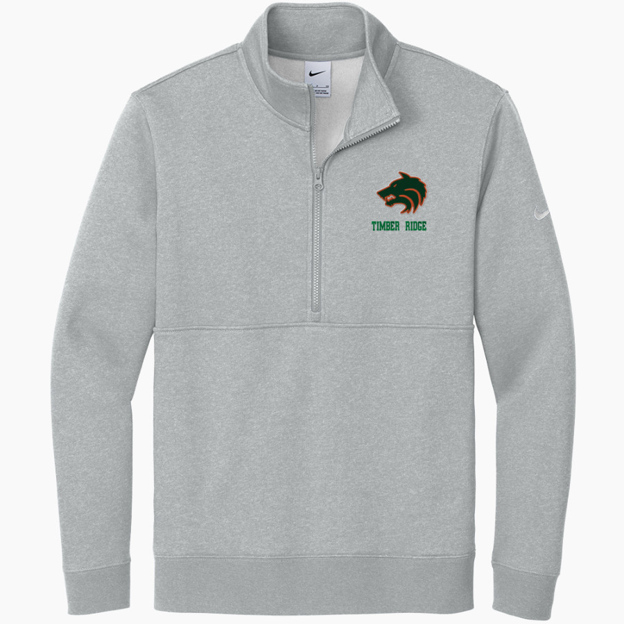 Timber Ridge Wolves <span class="pdp-name-mascot">Timber Ridge Wolves</span> Nike Men's Club Fleece Sleeve Swoosh 1/2-Zip Pullover