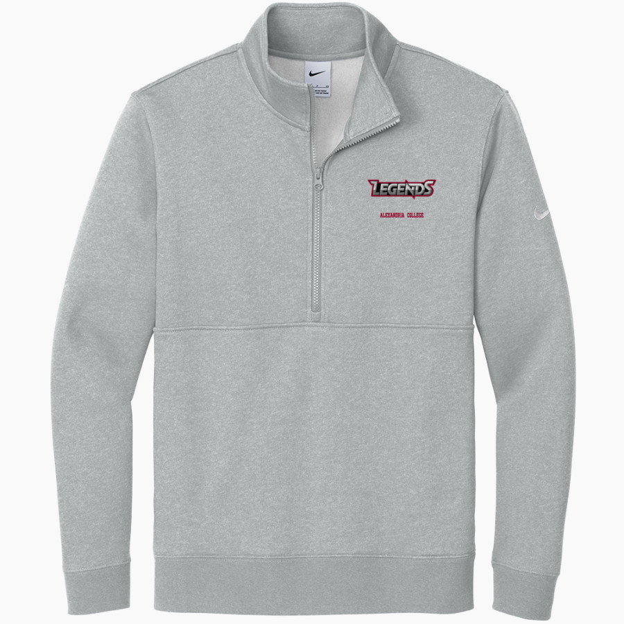 Alexandria College Legends <span class="pdp-name-mascot">Alexandria Technical & Community College Legends</span> Nike Men's Club Fleece Sleeve Swoosh 1/2-Zip Pullover