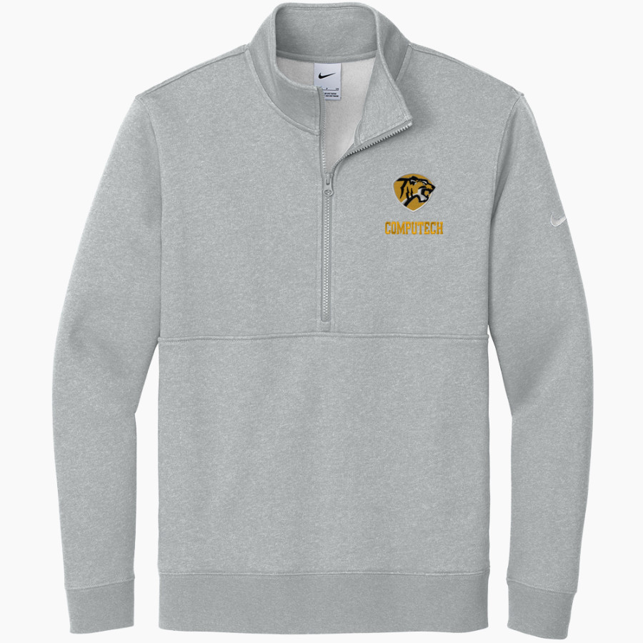 Computech Tigers <span class="pdp-name-mascot">Computech Middle School Tigers</span> Nike Men's Club Fleece Sleeve Swoosh 1/2-Zip Pullover