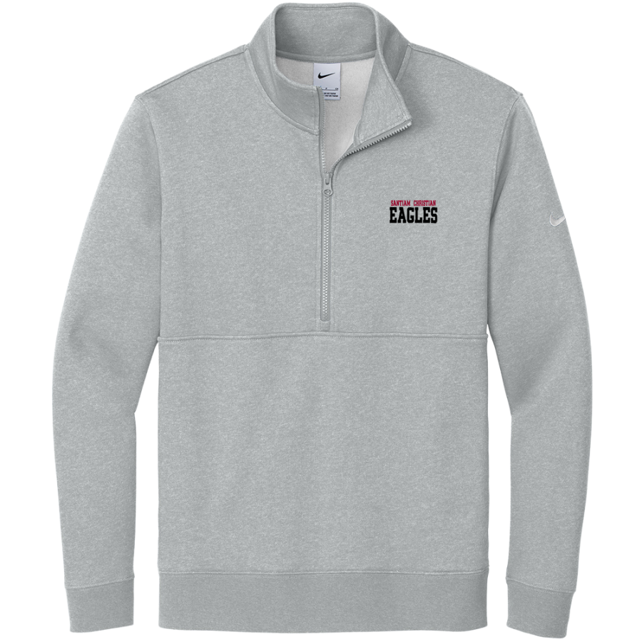 SANTIAM CHRISTIAN HIGH SCHOOL EAGLES <span class="pdp-name-mascot">SANTIAM CHRISTIAN EAGLES</span> Nike Men's Club Fleece Sleeve Swoosh 1/2-Zip Pullover