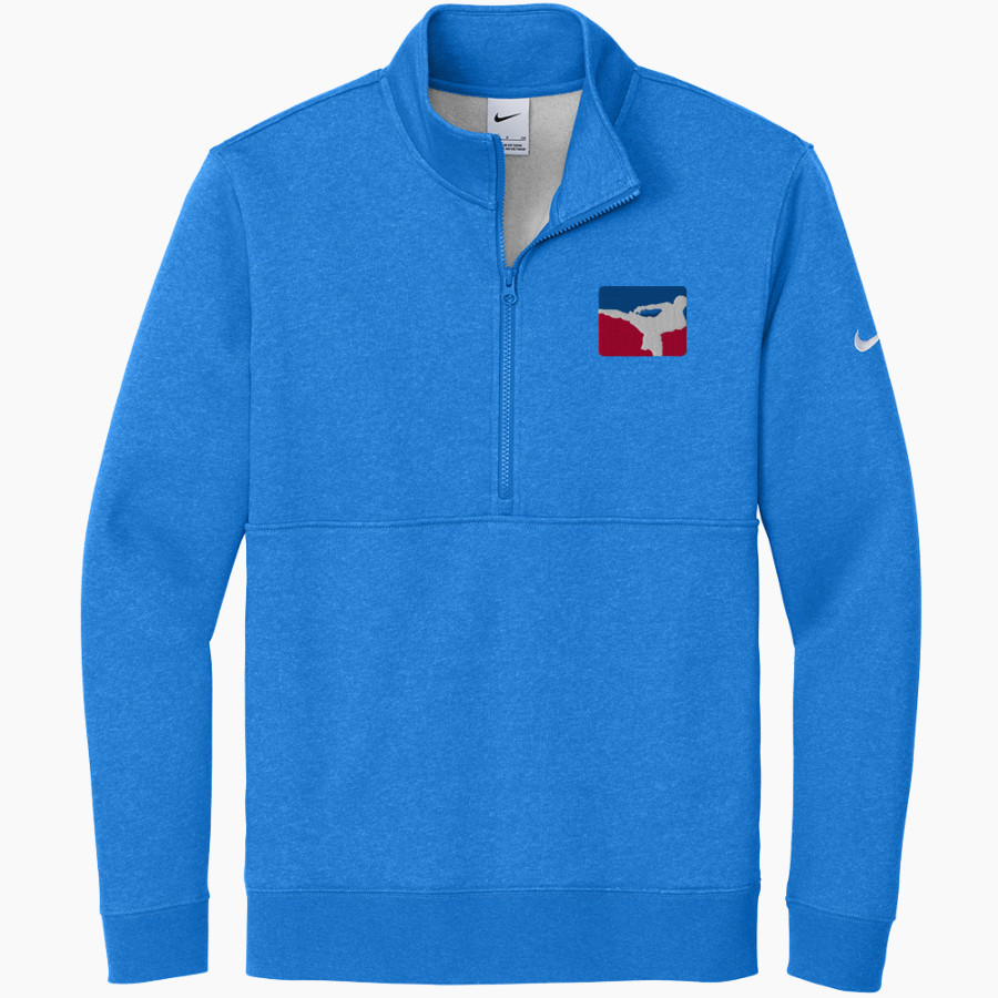 University of Personal Fitness University of Personal Fitness <span class="pdp-name-mascot">University of Personal Fitness</span> Nike Men's Club Fleece Sleeve Swoosh 1/2-Zip Pullover
