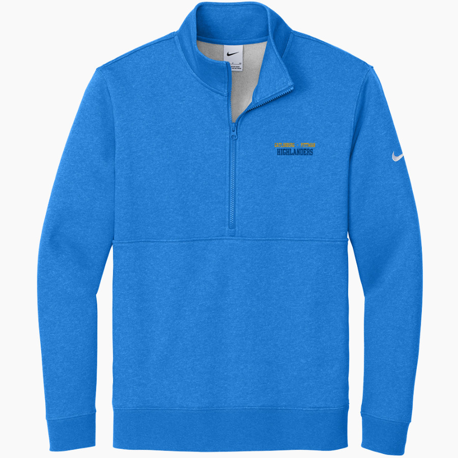 GATLINBURG-PITTMAN HIGH SCHOOL HIGHLANDERS Nike Men's Club Fleece Sleeve Swoosh 1/2-Zip Pullover