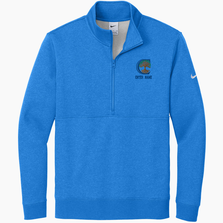 BACON ACADEMY BOBCATS <span class="pdp-name-mascot">BACON ACADEMY BOBCATS</span> Nike Men's Club Fleece Sleeve Swoosh 1/2-Zip Pullover