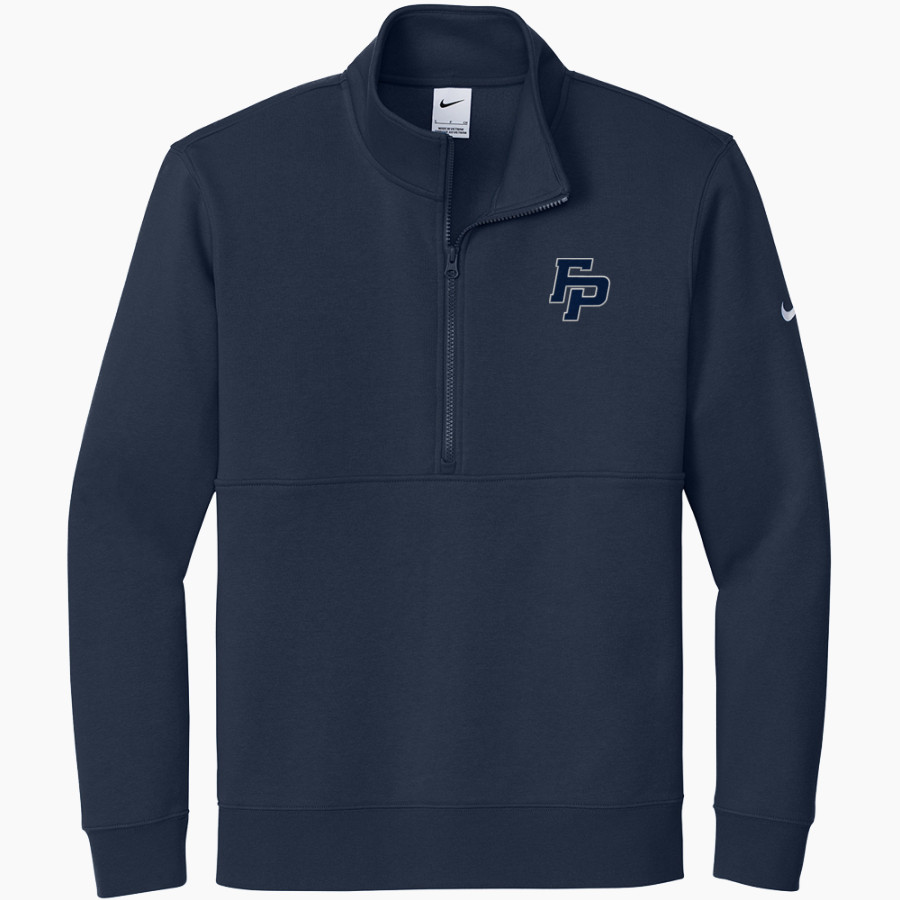 Flintridge Preparatory School WOLVES <span class="pdp-name-mascot">FLINTRIDGE REBELS</span> Nike Men's Club Fleece Sleeve Swoosh 1/2-Zip Pullover