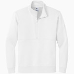 DOVER HIGH SCHOOL LONGHORNS Nike Men's Club Fleece Sleeve Swoosh 1/2-Zip Pullover Front Thumbnail