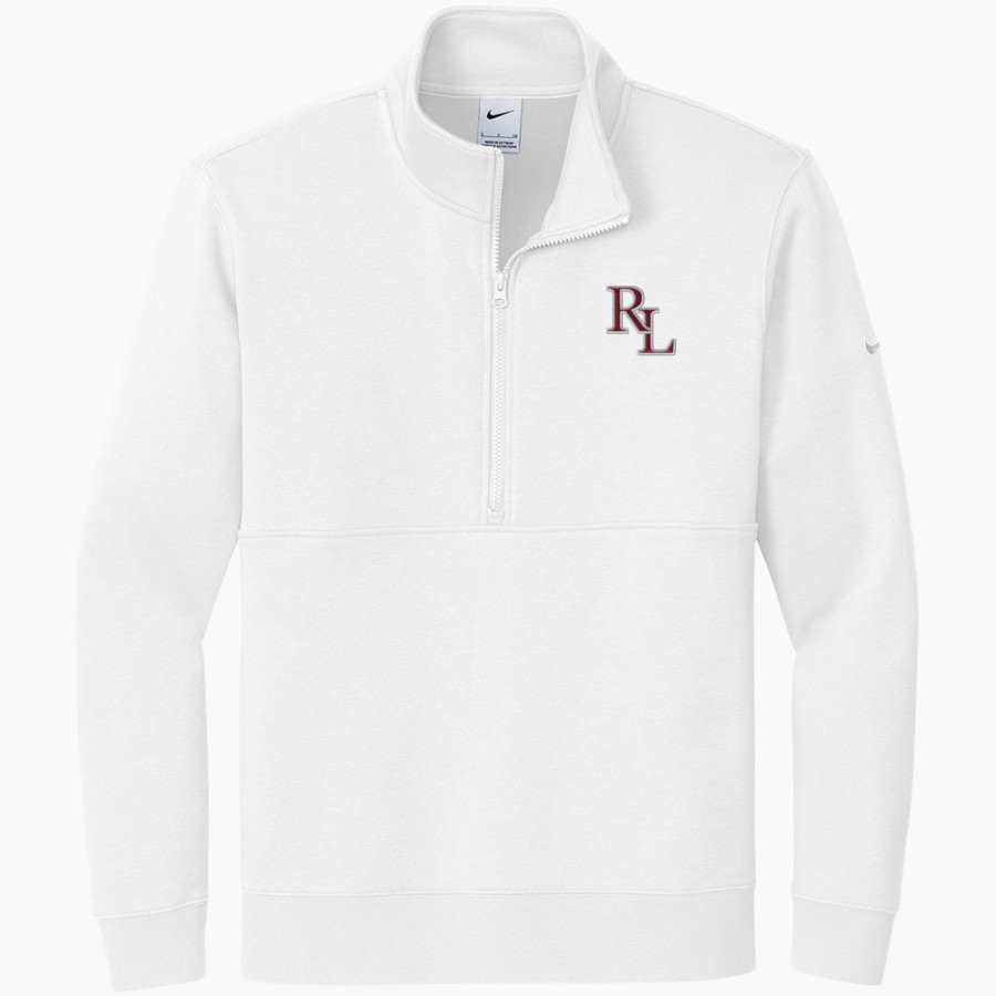 Roxbury Latin Nike Men's Club Fleece Sleeve Swoosh 1/2-Zip Pullover