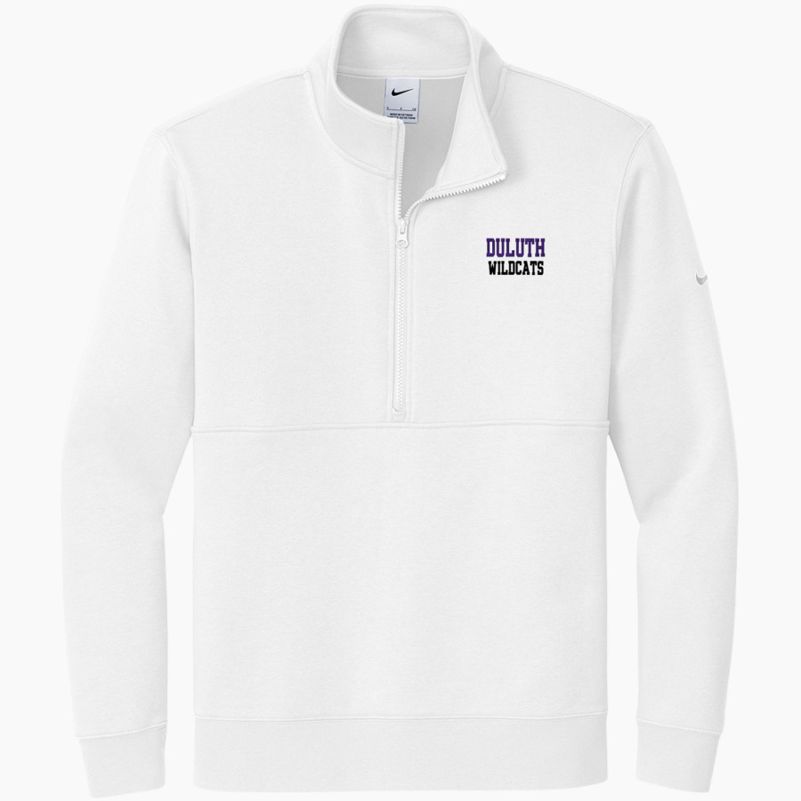 DULUTH HIGH SCHOOL WILDCATS <span class="pdp-name-mascot">DULUTH WILDCATS</span> Nike Men's Club Fleece Sleeve Swoosh 1/2-Zip Pullover