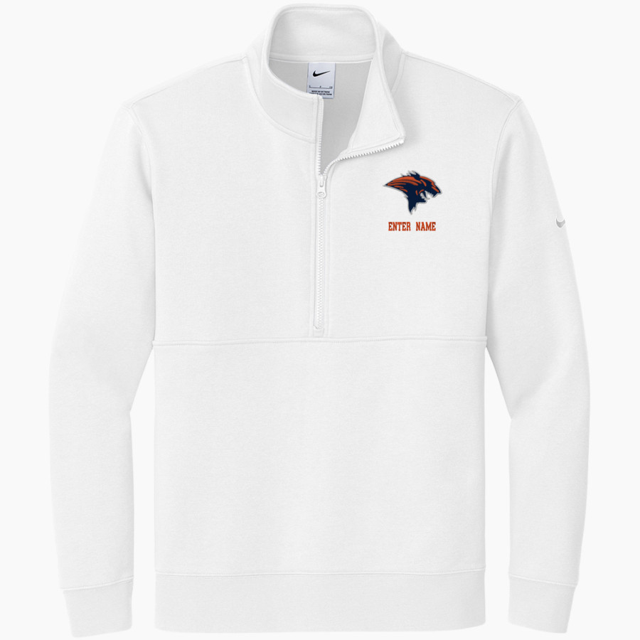 Wiggs Wolverines <span class="pdp-name-mascot">Wiggs Wolverines</span> Nike Men's Club Fleece Sleeve Swoosh 1/2-Zip Pullover
