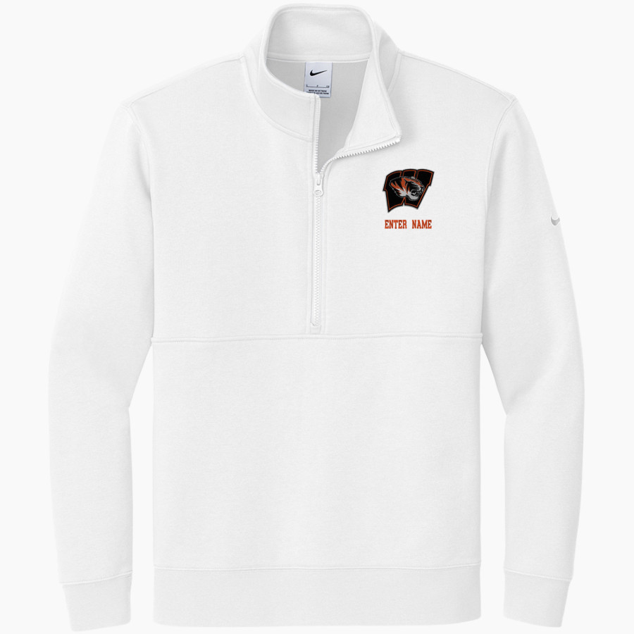 WIGGINS TIGERS The Official Online Store <span class="pdp-name-mascot">WIGGINS TIGERS</span> Nike Men's Club Fleece Sleeve Swoosh 1/2-Zip Pullover