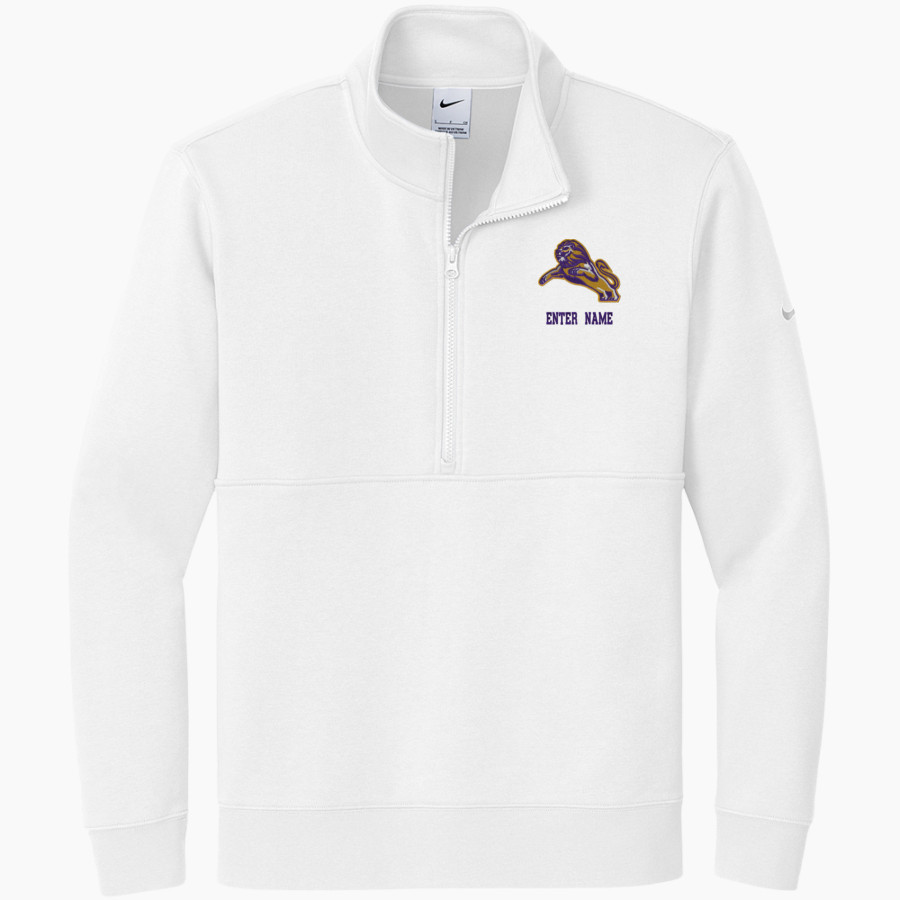 Gospel Light Christian Lions <span class="pdp-name-mascot">Gospel Light Christian School Lions</span> Nike Men's Club Fleece Sleeve Swoosh 1/2-Zip Pullover