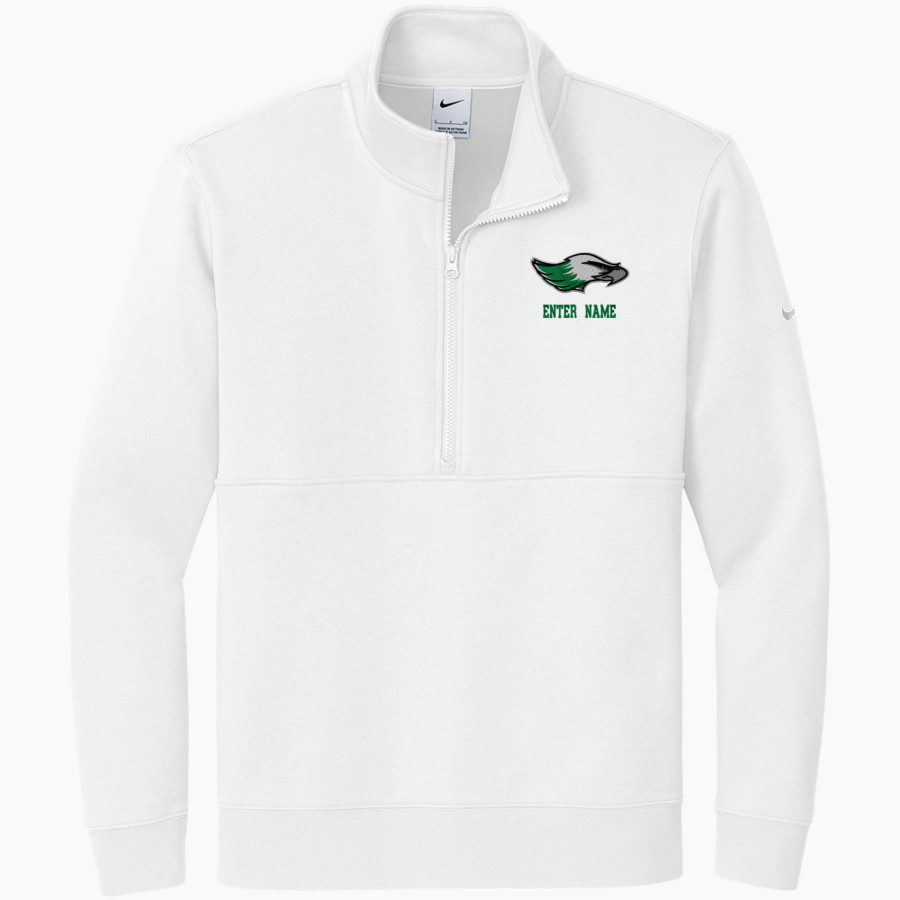 LAKE SHORE EAGLES THE ONLINE STORE <span class="pdp-name-mascot">LAKE SHORE EAGLES</span> Nike Men's Club Fleece Sleeve Swoosh 1/2-Zip Pullover