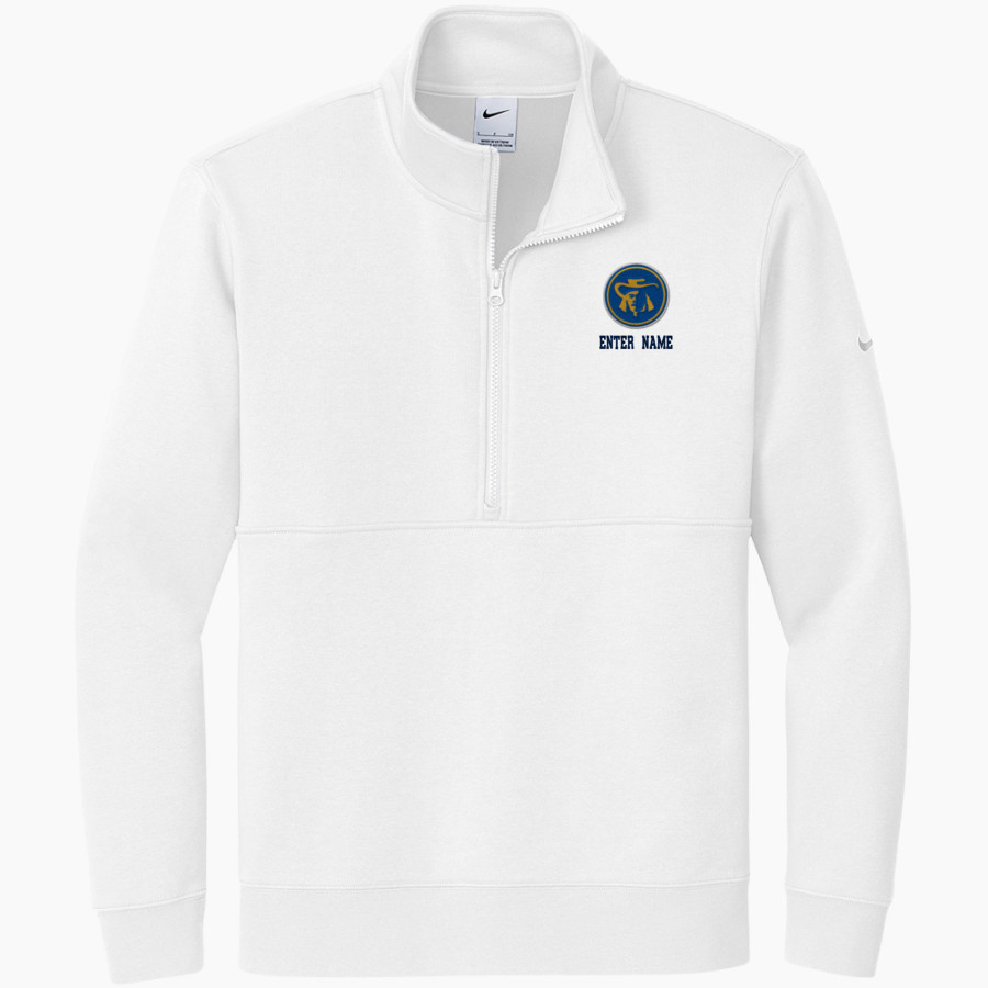 EASTERN HIGH SCHOOL QUAKERS <span class="pdp-name-mascot">EASTERN QUAKERS</span> Nike Men's Club Fleece Sleeve Swoosh 1/2-Zip Pullover