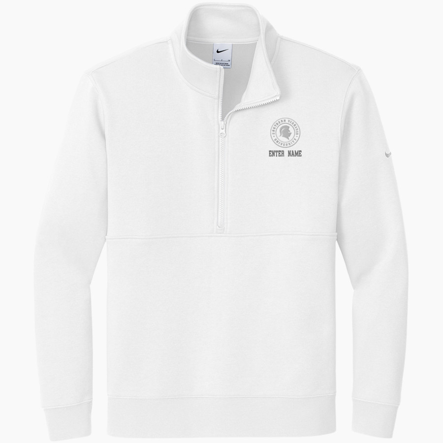 Southern Virginia Knights <span class="pdp-name-mascot">Southern Virginia University Knights</span> Nike Men's Club Fleece Sleeve Swoosh 1/2-Zip Pullover