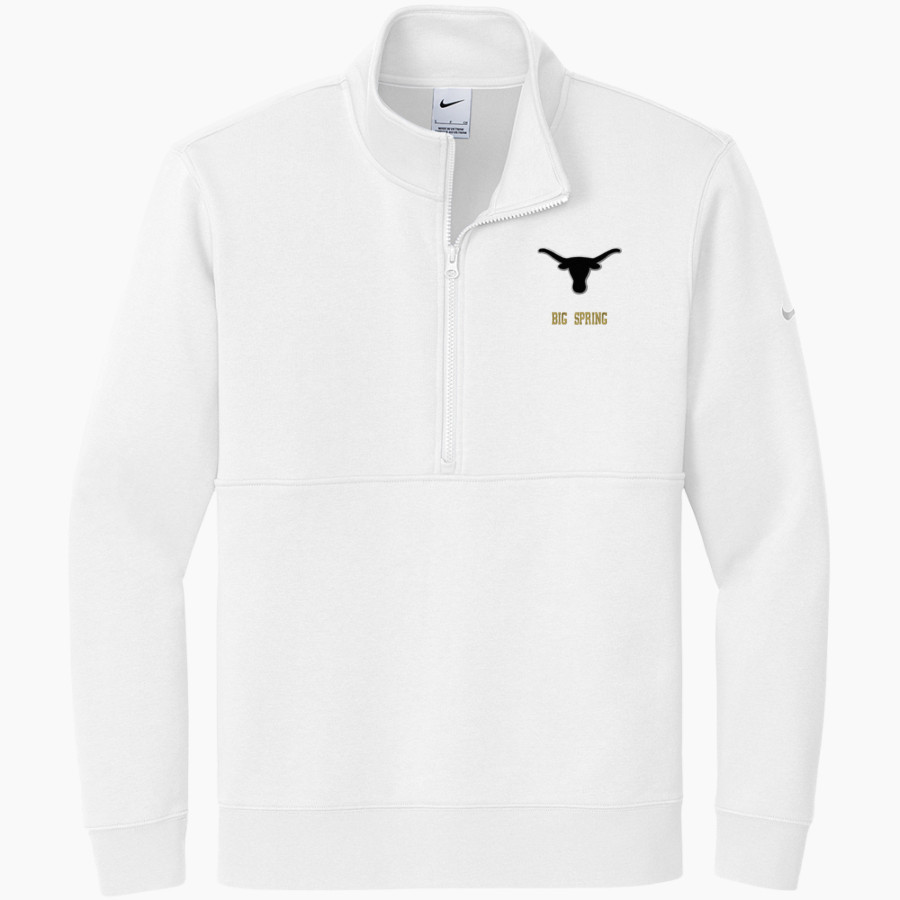BIG SPRING HIGH SCHOOL STEERS <span class="pdp-name-mascot">BIG SPRING STEERS</span> Nike Men's Club Fleece Sleeve Swoosh 1/2-Zip Pullover