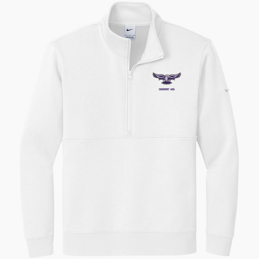 Coudersport Area Falcons <span class="pdp-name-mascot">Coudersport Area High School Falcons</span> Nike Men's Club Fleece Sleeve Swoosh 1/2-Zip Pullover