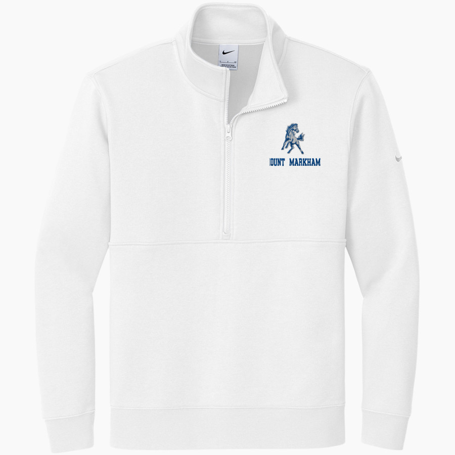 MOUNT MARKHAM HIGH SCHOOL MUSTANGS <span class="pdp-name-mascot">MOUNT MARKHAM MUSTANGS</span> Nike Men's Club Fleece Sleeve Swoosh 1/2-Zip Pullover